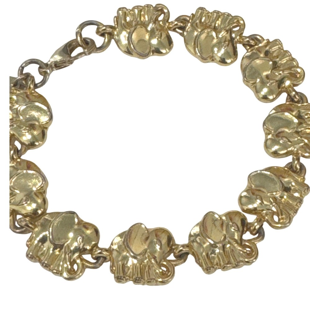 Lilly Pulitzer gold-tone elephant chain link bracelet Classic lightweight piece